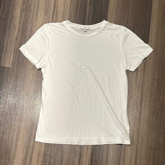 Agolde Annina White Slim Tee - Picture 1 of 6
